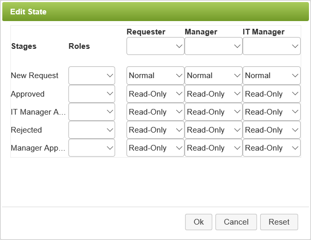 Edit State Dialog