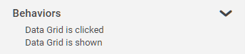 Data Grid Behaviors
