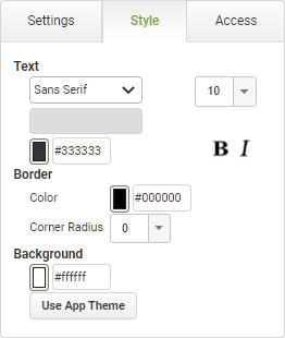 Date Input Style