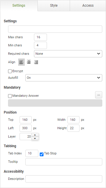 Password Settings