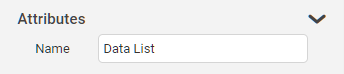 Data List Attributes