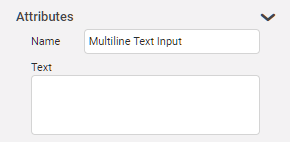 Multiline Text Input Attributes